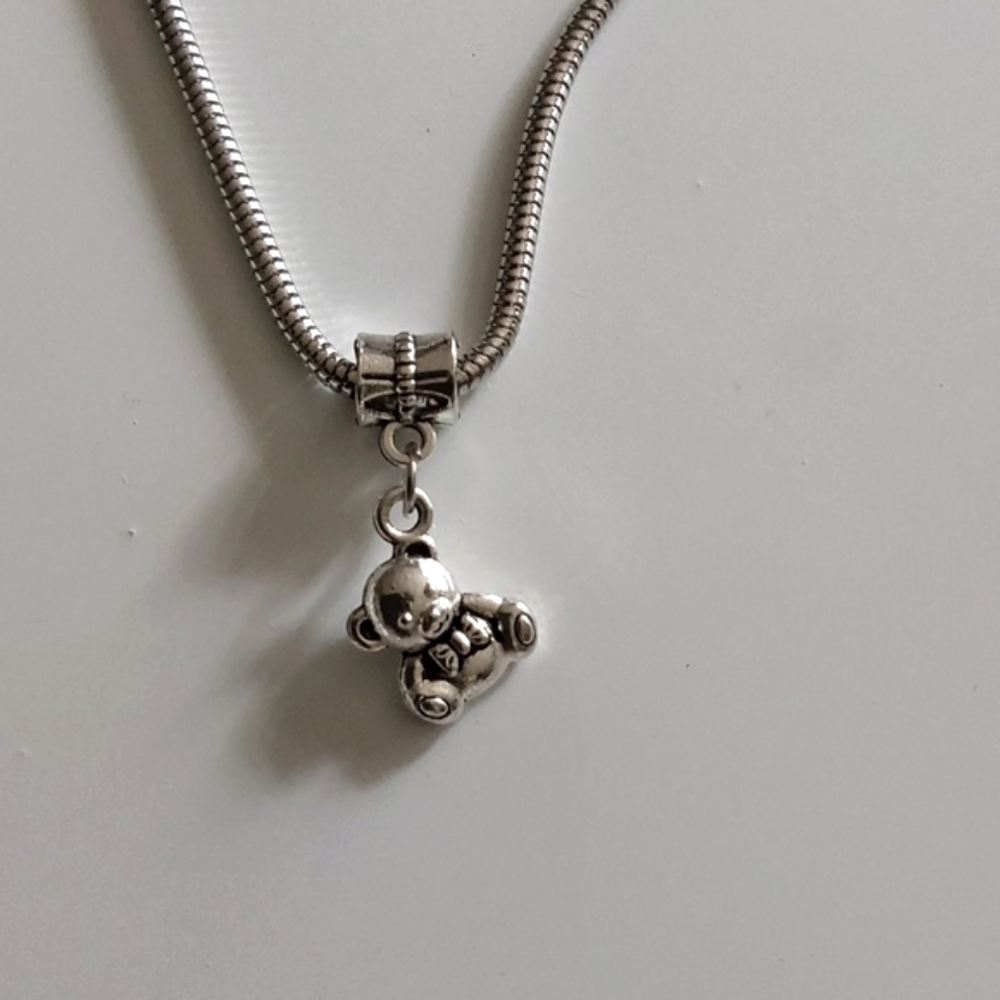 Teddy Bear Charm for European Style Bracelets Fits Pandora Systems